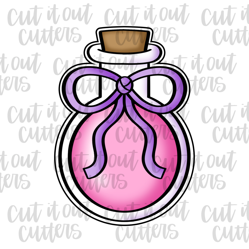 Potion with Bow Cookie Cutter
