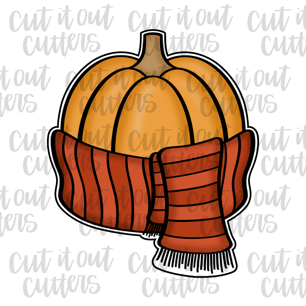 Pumpkin & Scarf Cookie Cutter