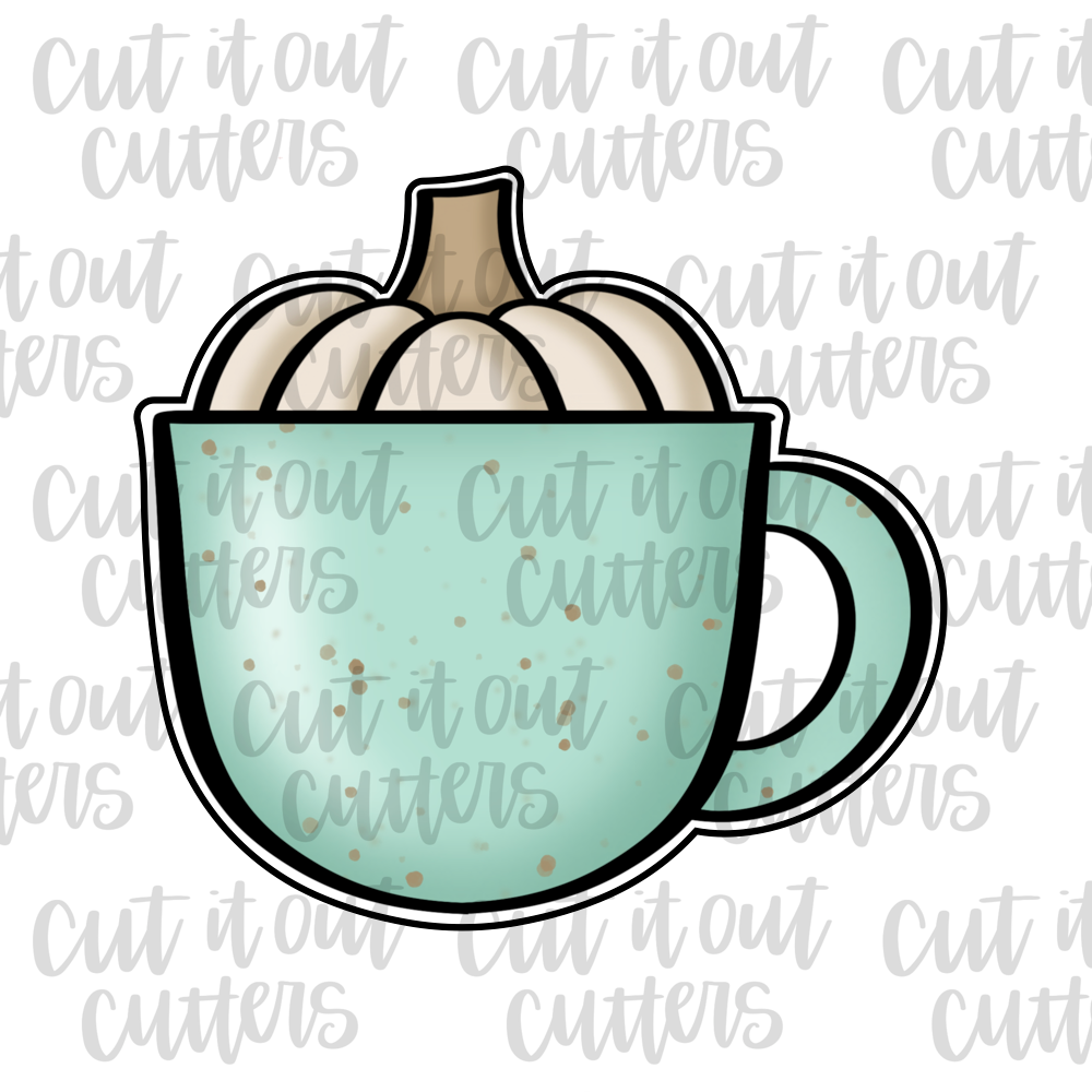 Pumpkin in a Mug Cookie Cutter