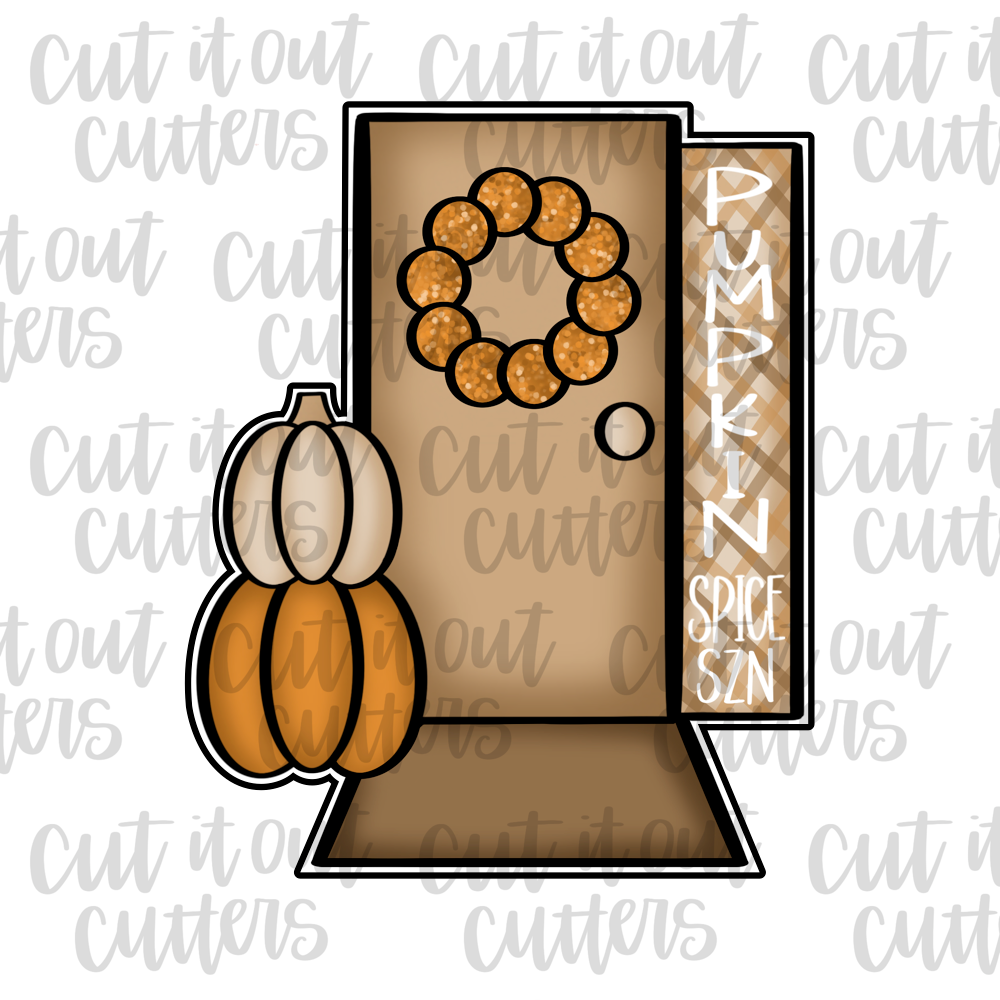 Pumpkin Stack Front Door Cookie Cutter