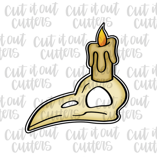 Raven Skull & Candle Cookie Cutter