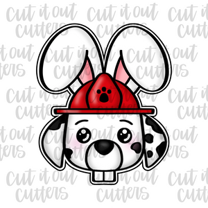 Red Dog in Bunny Disguise Cookie Cutter