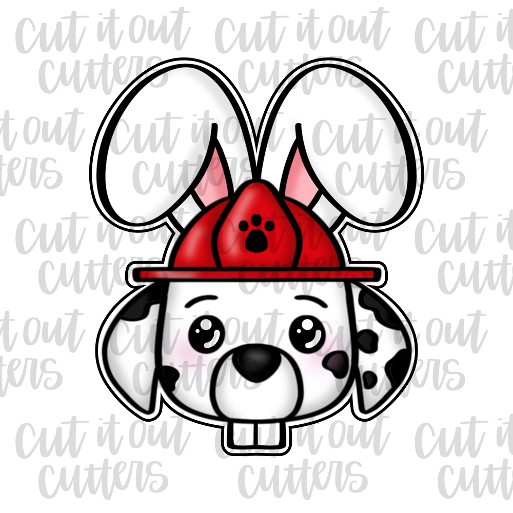 Red Dog in Bunny Disguise Cookie Cutter
