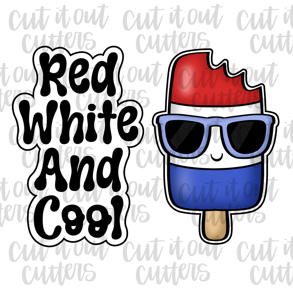 Red White and Cool Cookie Cutter Set