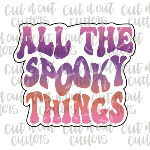 Retro All the Spooky Things Cookie Cutter