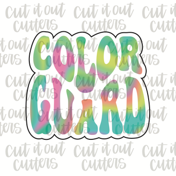 Retro Color Guard Cookie Cutter