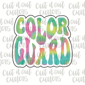 Retro Color Guard Cookie Cutter