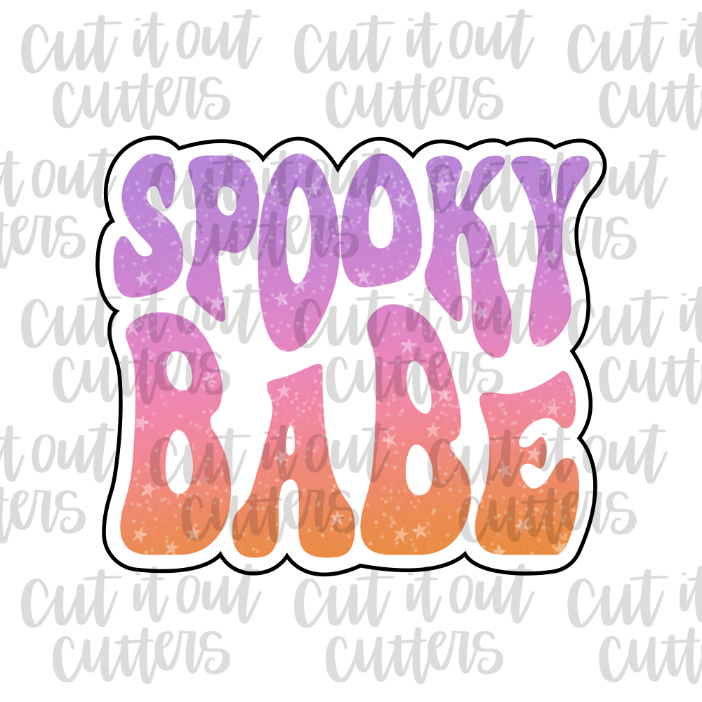 Retro Spooky Babe Cookie Cutter