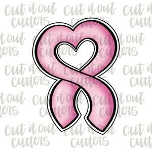 Heart Cut Out Ribbon Ribbon Heart Cookie Cutter – Cut It Out Cutters