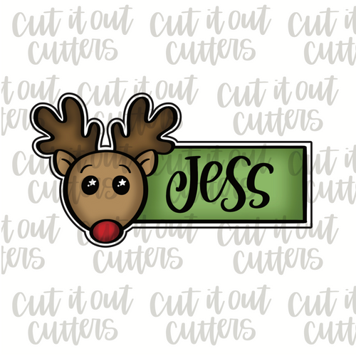 Rudolph Plaque Cookie Cutter