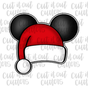 Santa Mouse Ears Cookie Cutter