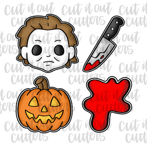 Scary Halloween Movie Cookie Cutter Set