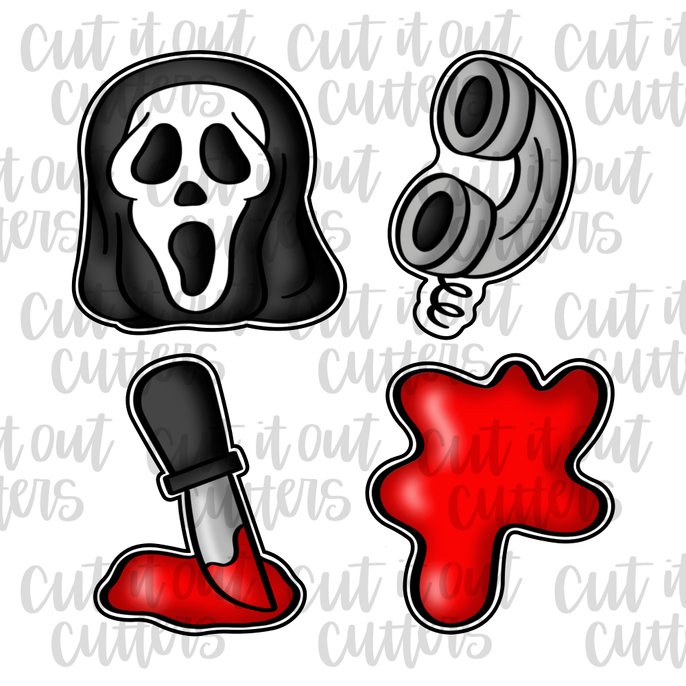 Screamy Movie Cookie Cutter Set