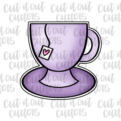 Simple Teacup & Saucer Cookie Cutter