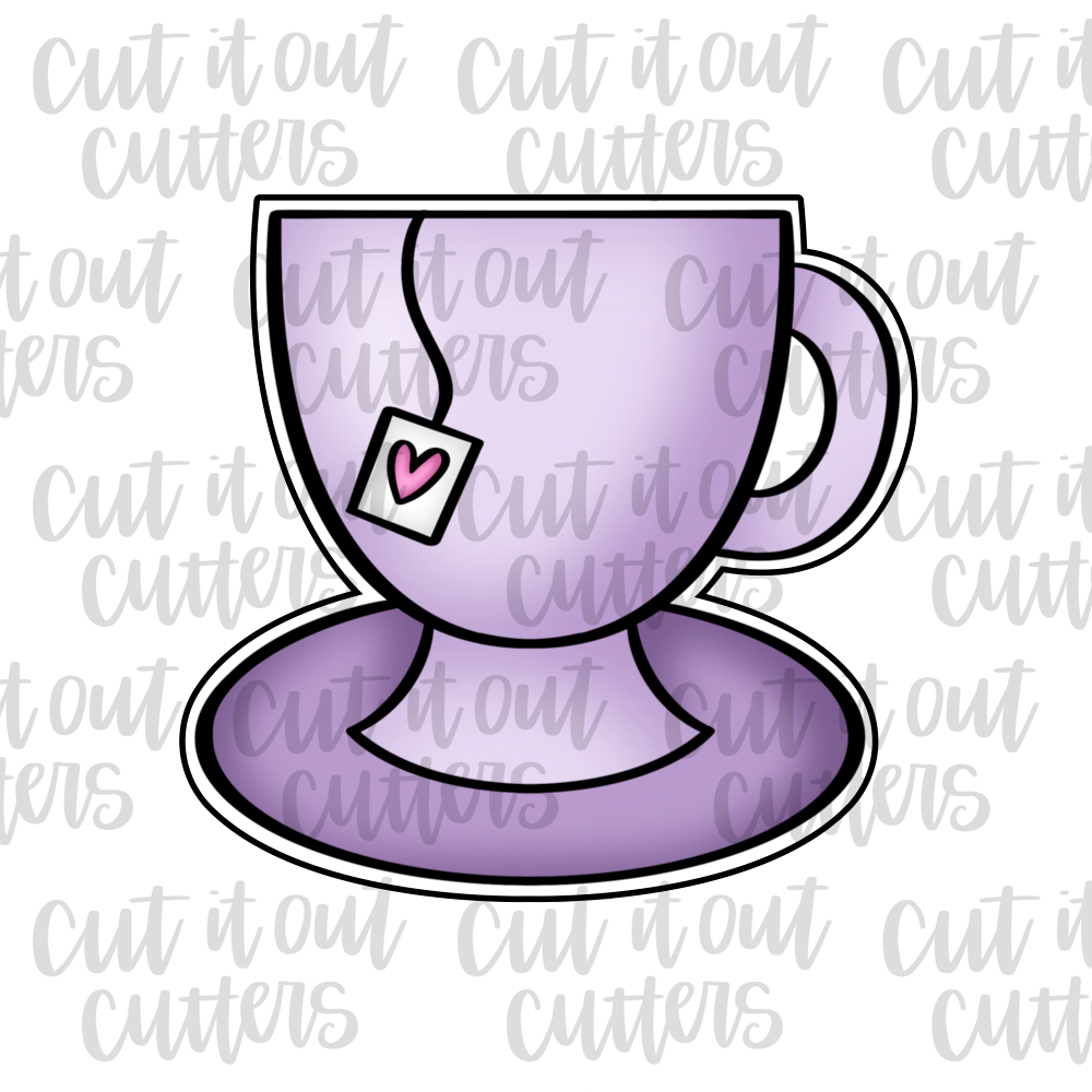 Simple Teacup & Saucer Cookie Cutter