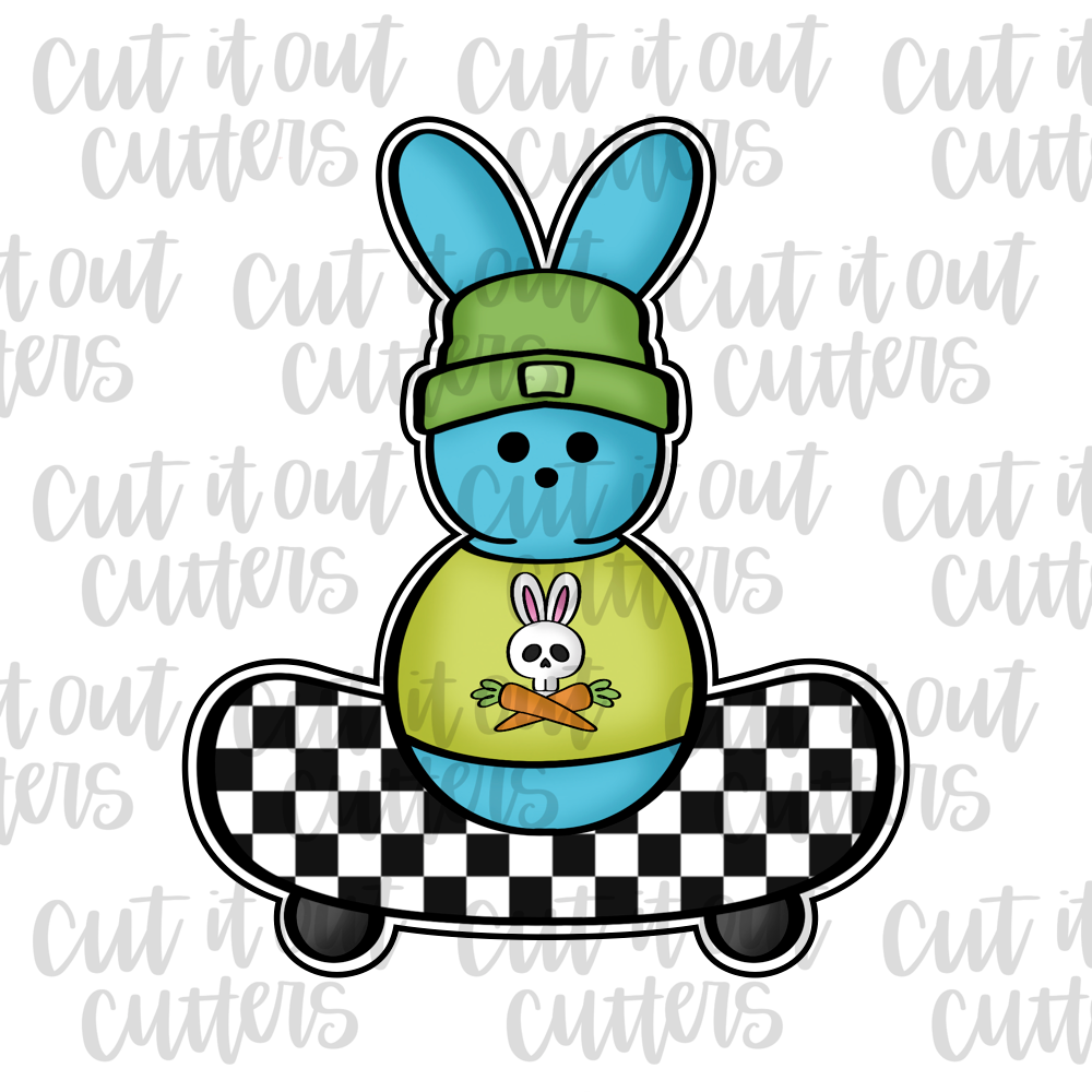 Skater Bunny Cookie Cutter