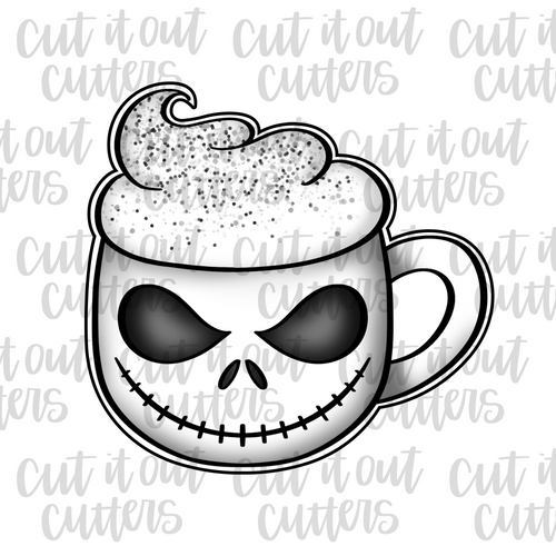 Skeleton Coffee Mug Cookie Cutter
