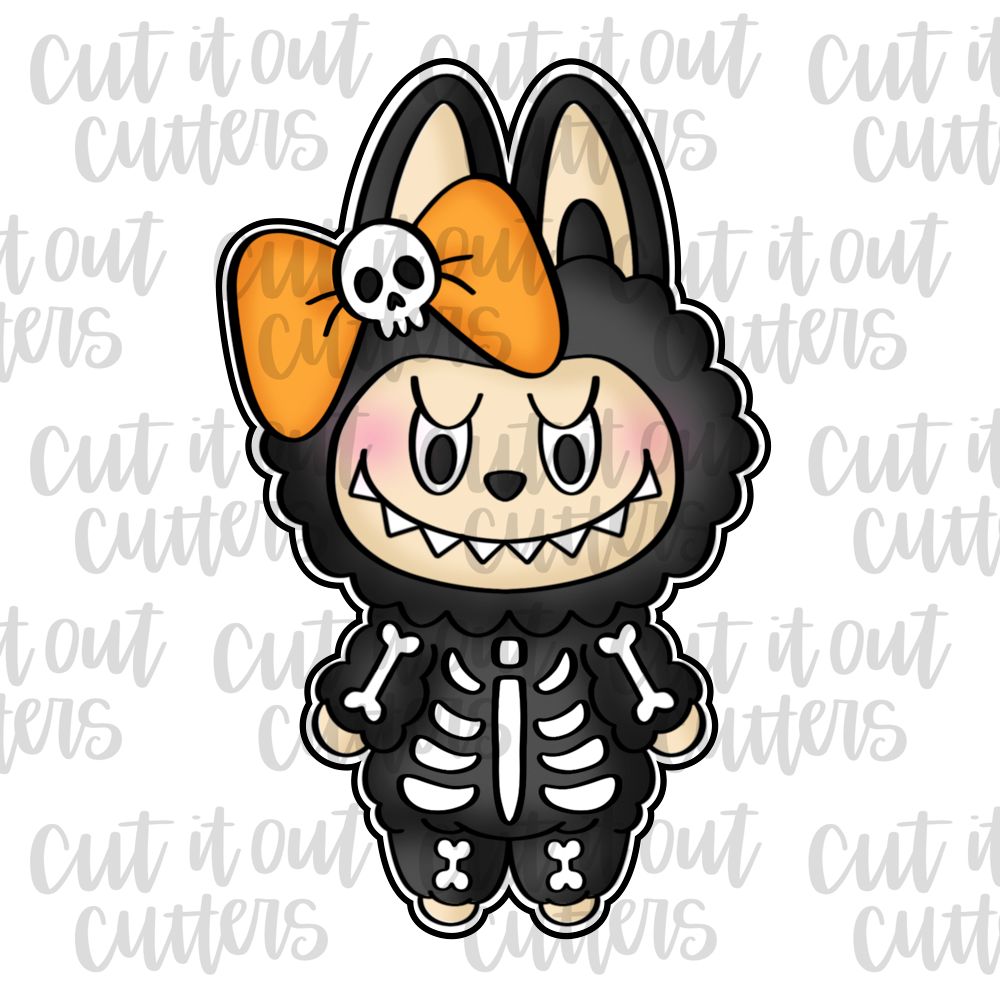 Skeleton Furry Monster Cookie Cutter