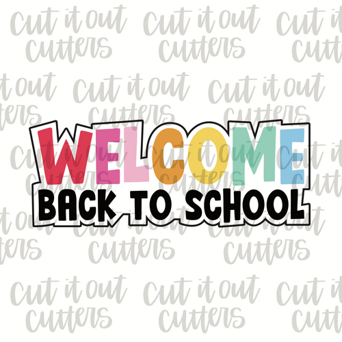 Skinny-ish Welcome Back to School Cookie Cutter