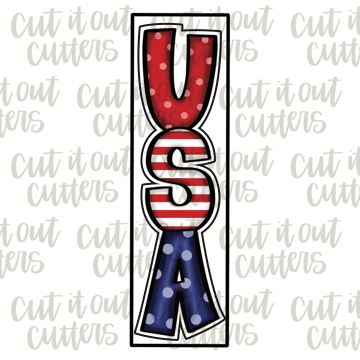 Skinny USA Cookie Cutter