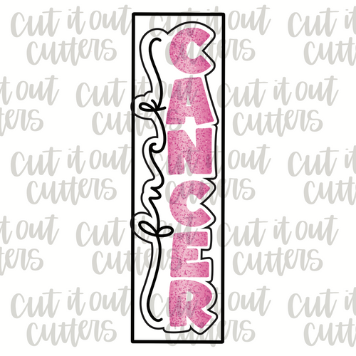 Skinny F*ck Cancer Cookie Cutter