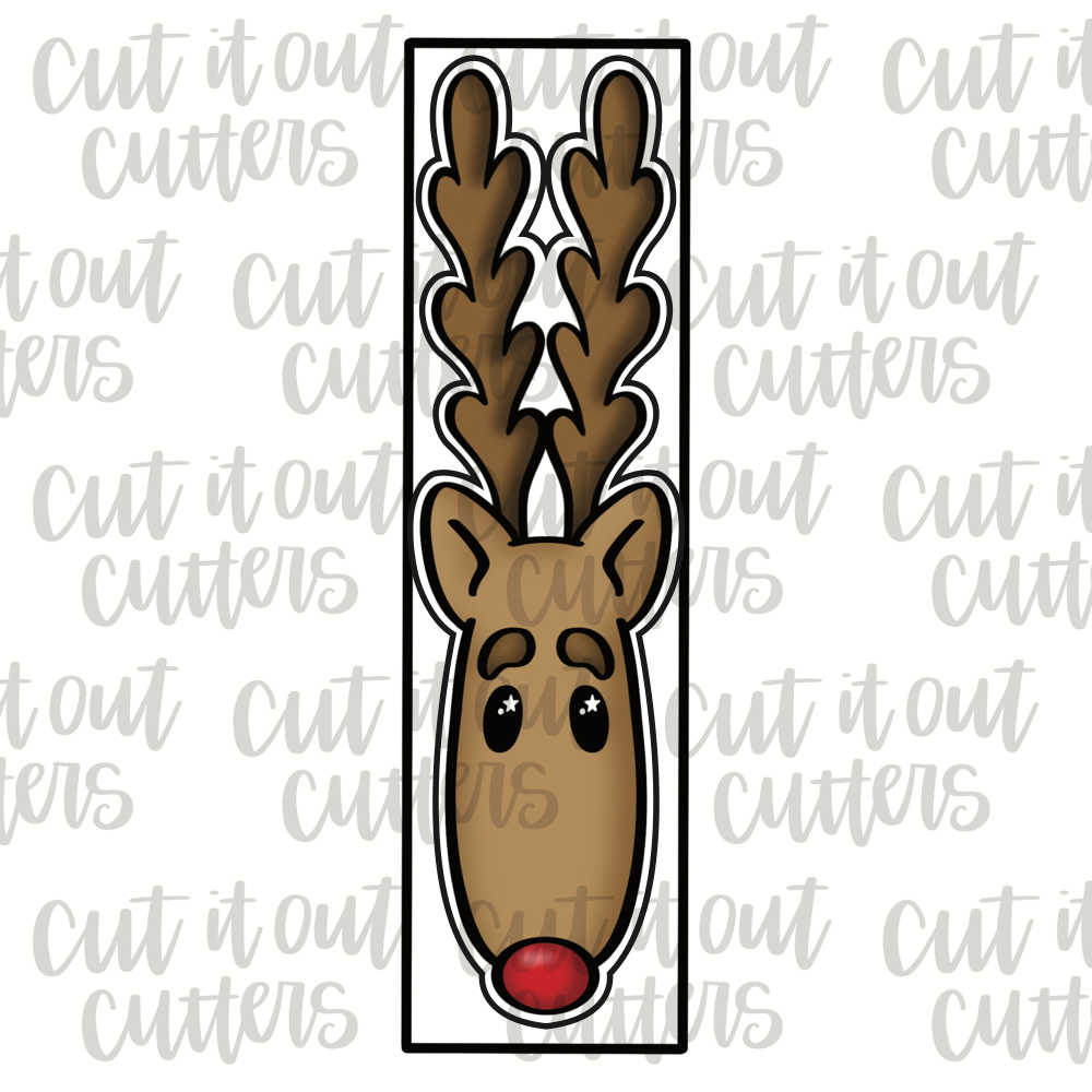 Skinny Reindeer Cookie Cutter