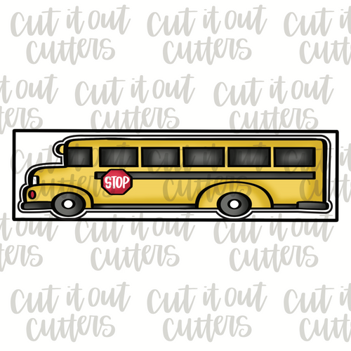 Skinny School Bus Cookie Cutter