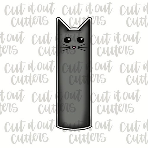 Skinny Thick Cat Cookie Cutter