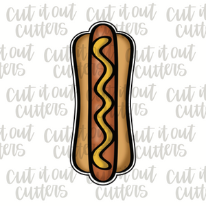 Skinny Thick Hot Dog Cookie Cutter
