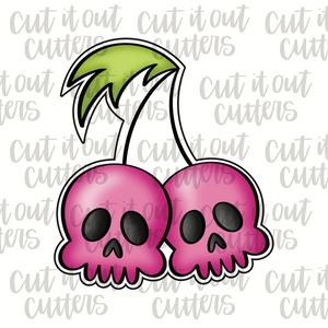 Skull Cherries Cookie Cutter