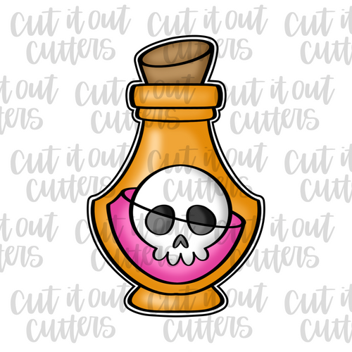 Skull Potion Cookie Cutter
