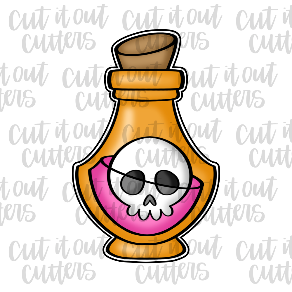 Skull Potion Cookie Cutter
