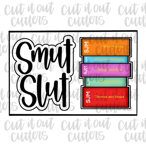 Smut Sl*t & Books Cookie Cutter Set