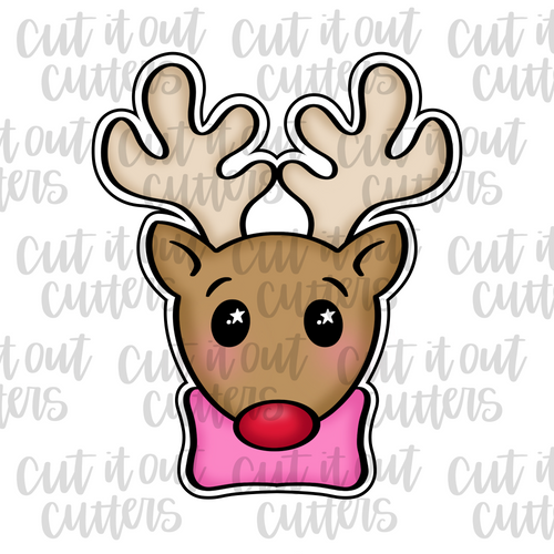 Snuggly Reindeer Cookie Cutter