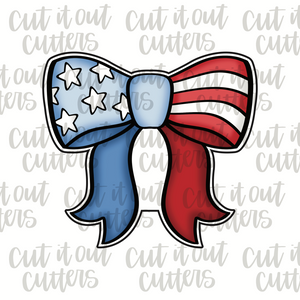 Stars and Stripes Bow Cookie Cutter