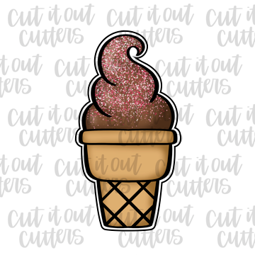 Swirly Cone Cookie Cutter