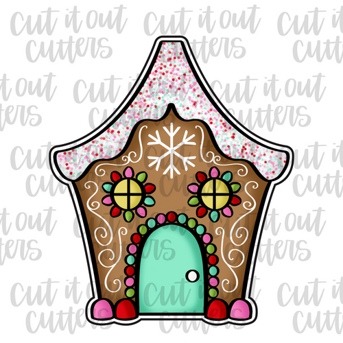 Swirly Gingerbread House Cookie Cutter