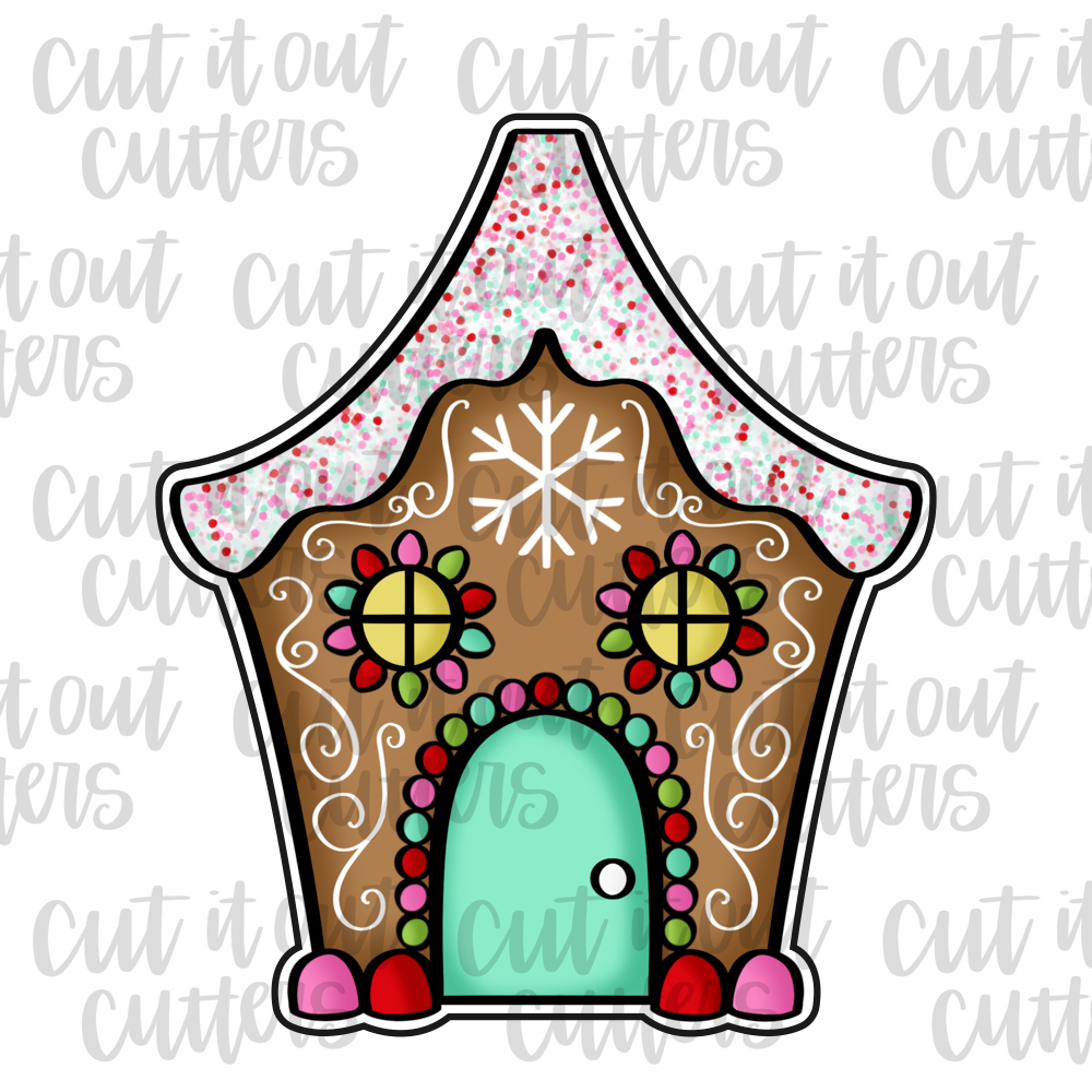 Swirly Gingerbread House Cookie Cutter