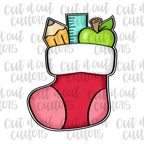 Teacher Stocking Cookie Cutter