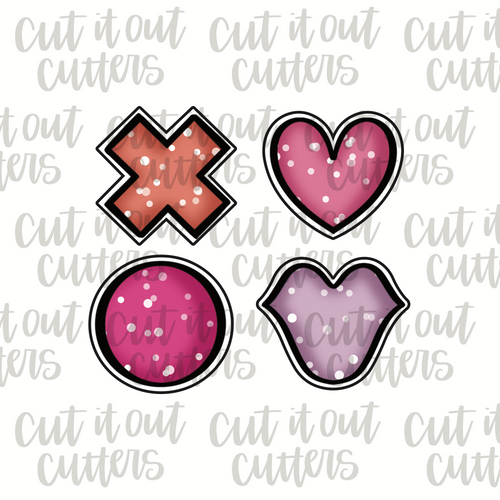 Hallmark Valentines Cookie Cutters Candy Love Hearts 