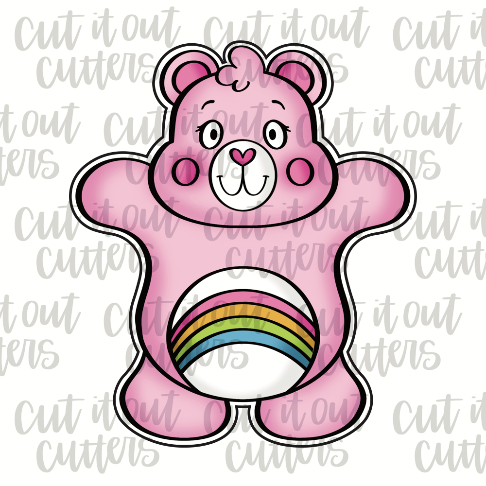 Belly Bear Pink Cookie Cutter