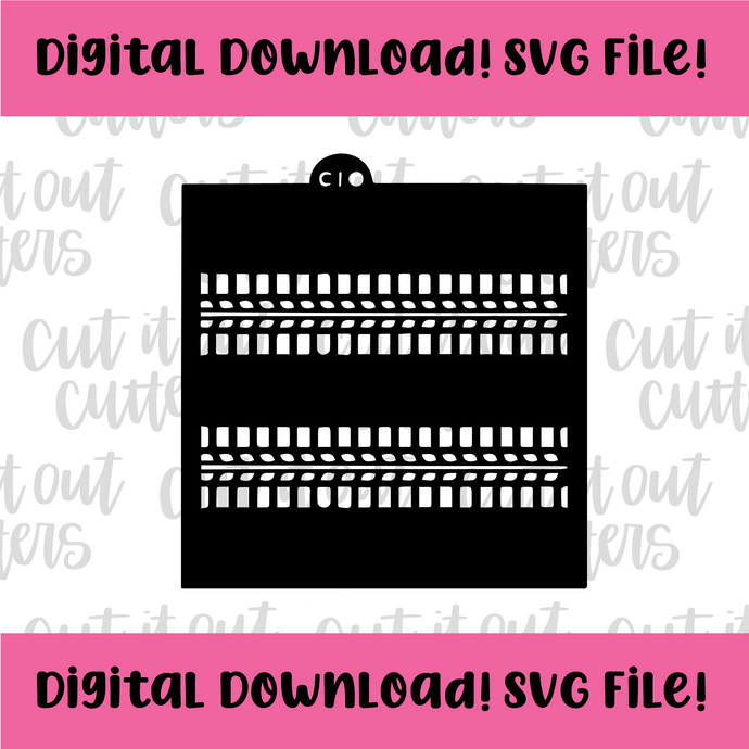 DIGITAL DOWNLOAD SVG File for Tire Tracks Stencil