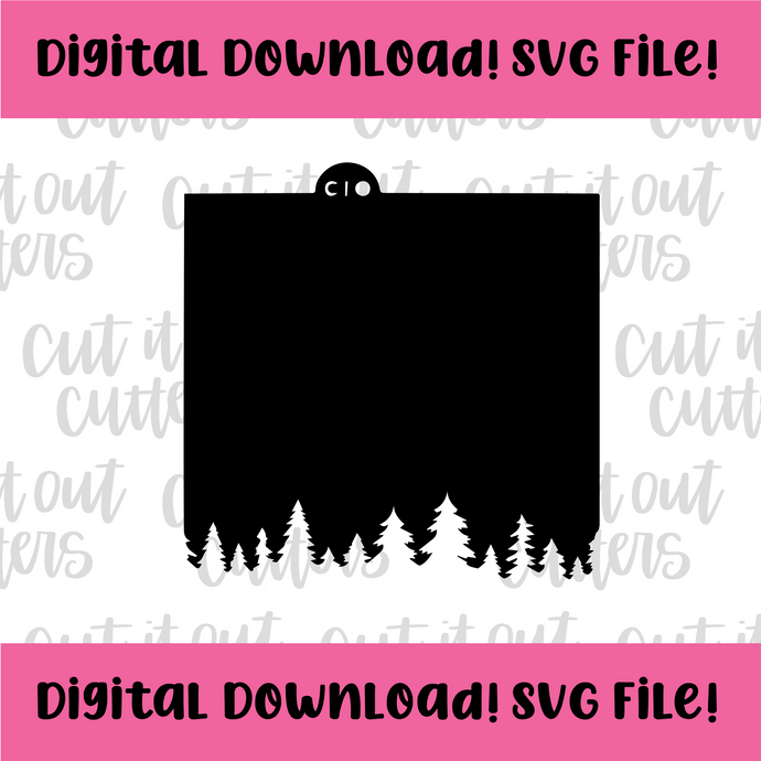 DIGITAL DOWNLOAD SVG File for Trees Stencil