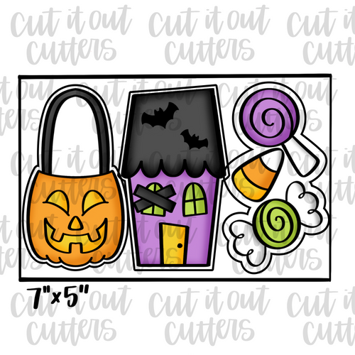 Trick or Treat Sticks Cookie Cutter Set