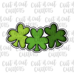 Triple Shamrock Cookie Cutter