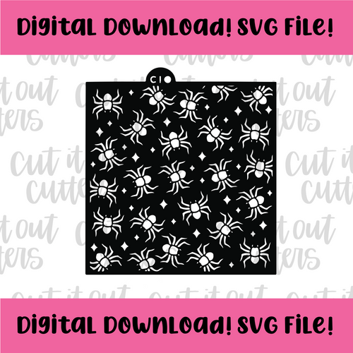 DIGITAL DOWNLOAD SVG File for Twinkles & Spiders Stencil