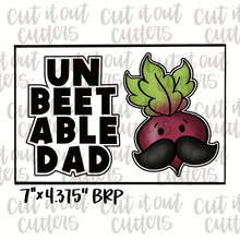 Load image into Gallery viewer, Unbeetable Dad &amp; Beet Cookie Cutter Set