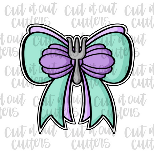 Under the Sea Princess Bow Cookie Cutter