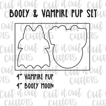 Load image into Gallery viewer, Booey &amp; Vampire Pup Cookie Cutter Set