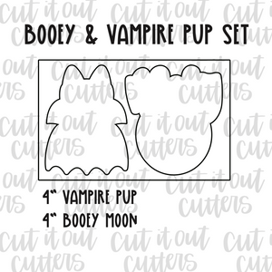 Booey & Vampire Pup Cookie Cutter Set